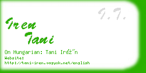 iren tani business card